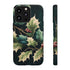 Dark Green Festive Holly in Watercolor - Impact Resistant Phone Case iPhone 13 Pro Matte